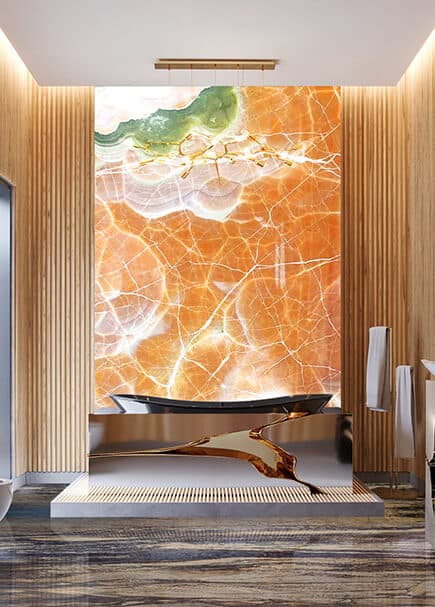 Honey Lime Onyx installed