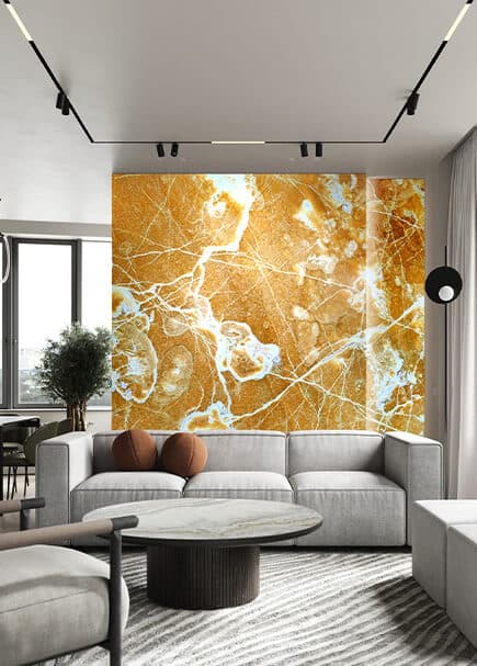Mexican Amber Onyx installed